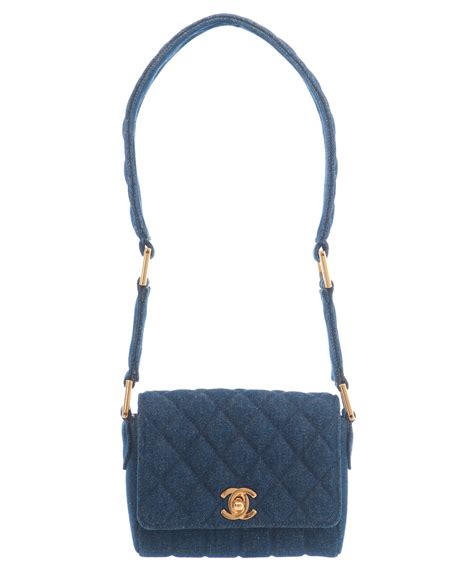 chanel 22 mini denim|chanel denim mini flap bag.